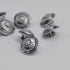 Button - Silver ‘Spin Me Round’ – 15mm